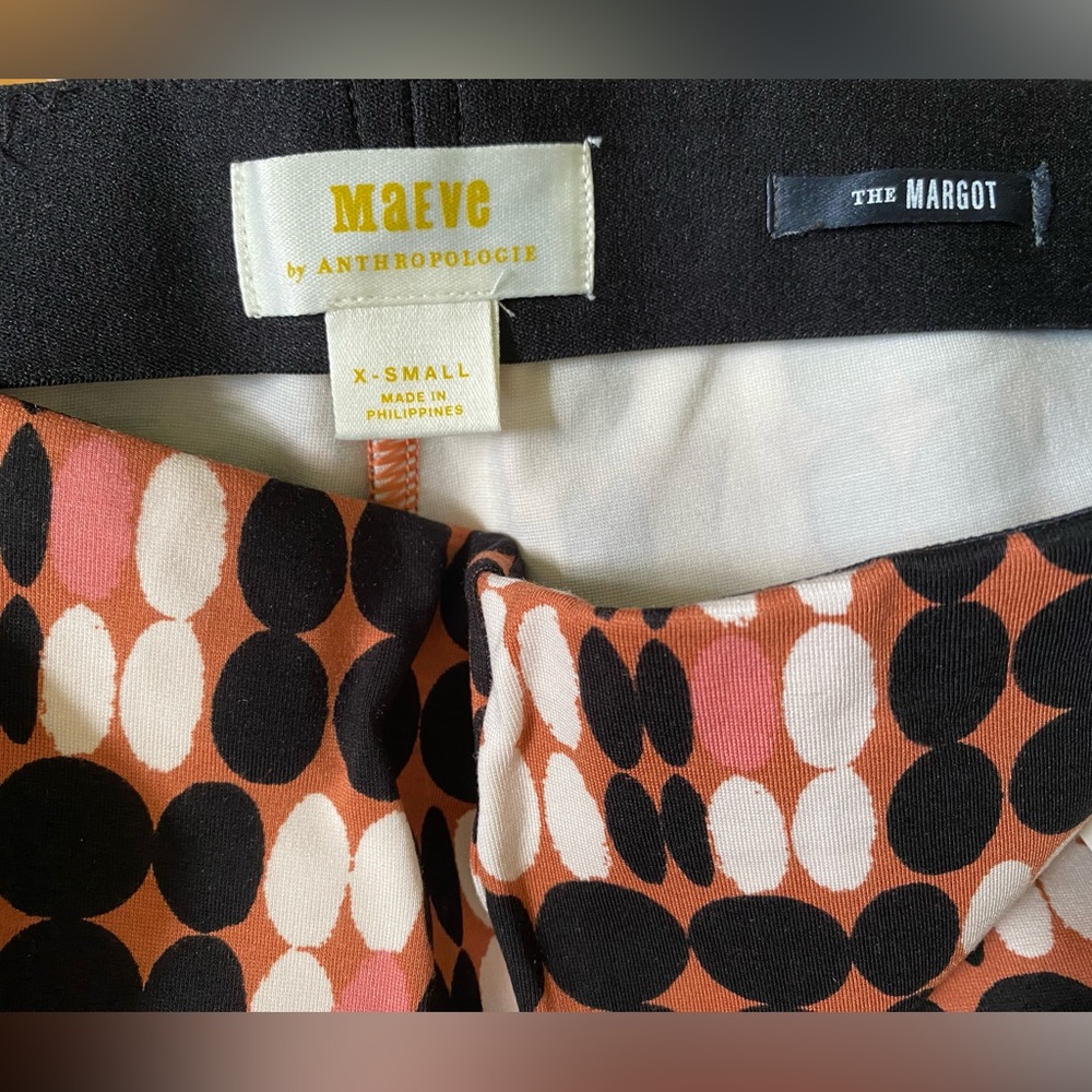 Anthropoologie Maeve The Margot Kick-Flare Cropped Pants XS new with tag - Picture 4 of 5